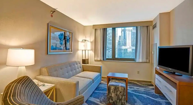 Двухместная студия Homewood Suites by Hilton Chicago-Downtown