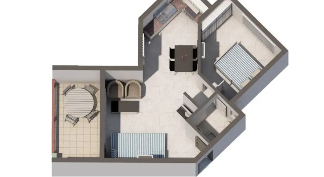 Апартаменты c 1 комнатой с видом на бассейн Artemis Cynthia Complex