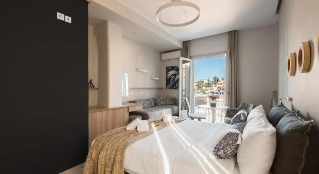 Трёхместный номер Standard с частичным видом на море Klimis Hotel