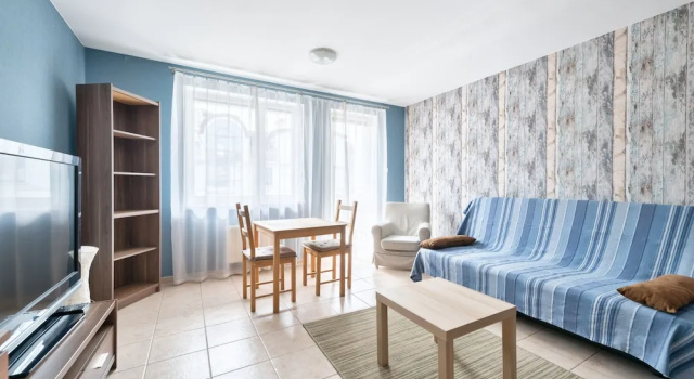 Студия с балконом и с видом на внутренний двор Dom&House - Apartment Smart Studio Sopot