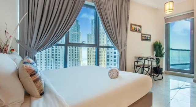 Trendy Studio in the of the Marina Bnbme Homes, Забронировать Отель Джумейра , рядом с Dubai Marina Mall Tram Station