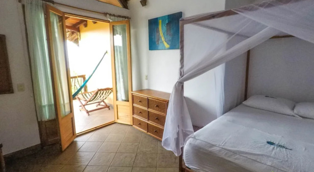 Ekonomiczny dwuosobowy pokój i balkonem Cabañas Telayú