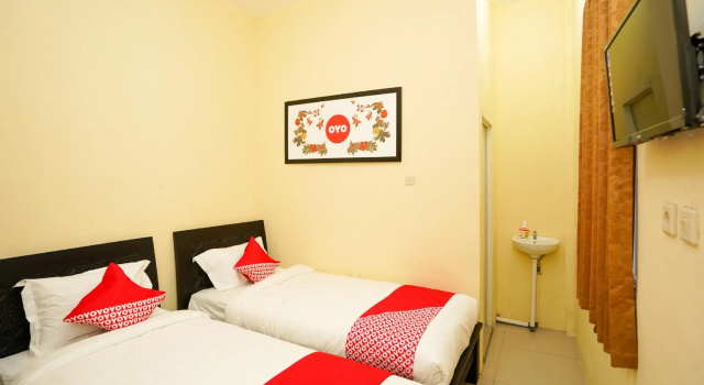 Standardowy dwuosobowy pokój OYO 998 La'ana Residence Syariah
