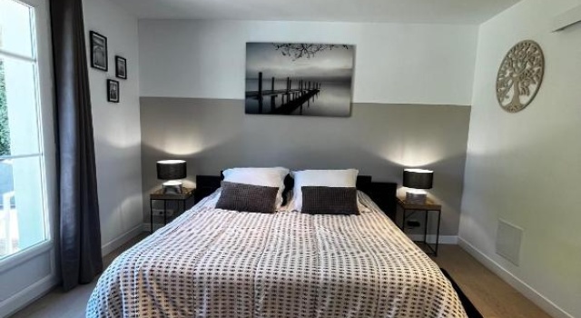 Двухместный номер Standard с видом на бассейн Chambre avec salle de bain privée de la Canopée de Mios