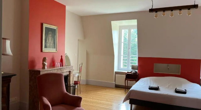 Люкс Deluxe с красивым видом из окна Chateau des Faugs