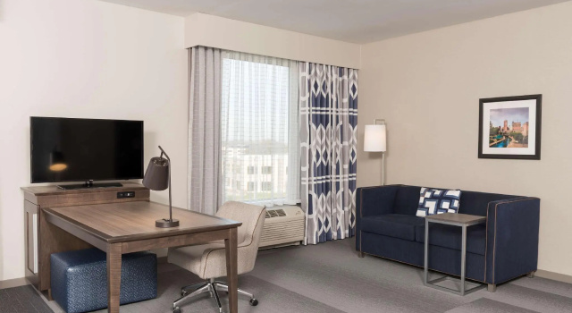 Двухместная студия Hampton Inn & Suites Indianapolis-Keystone, IN