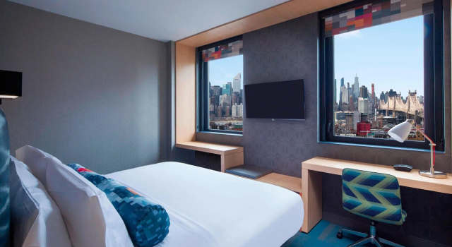 Двухместный номер Standard с видом на город Aloft Long Island City-Manhattan View
