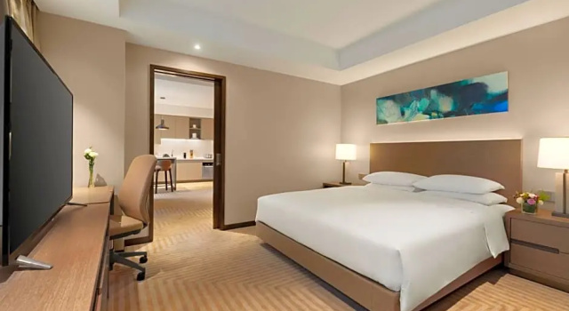 Люкс с кухней  с 2 комнатами Hyatt House Chengdu Pebble Walk