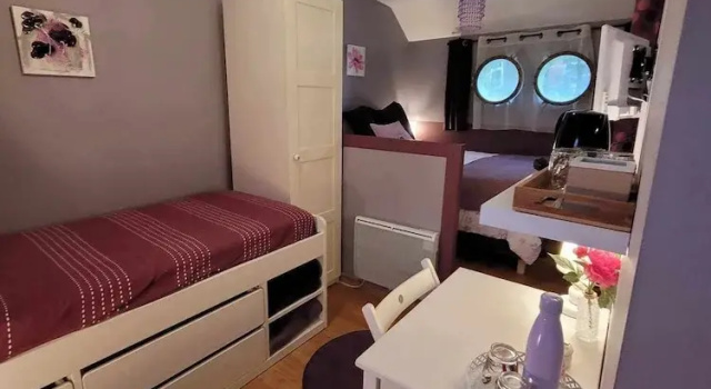 Трёхместный номер Comfort с видом на канал Péniche Amboise Maison d'Hôtes Flottante Toulouse Centre