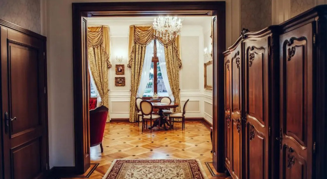 Двухместный люкс Deluxe Palac Mortegi Hotel & SPA - Restauracja Szlachecka, SPA, Basen, Sauny, Jazda Konna, Mini Zoo - Luksus, Relaks i Przyroda w jednym!
