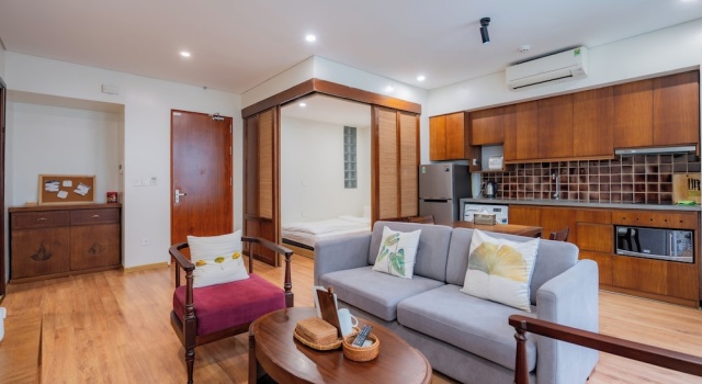 Студия Deluxe Sakamoto 2 Apartments by XÔI Residences
