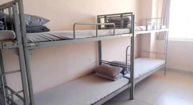 Кровать в общем номере Thu Hiền Hotel Vũng Tàu
