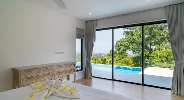 Brand New 3 bed Sea View Villa - KBR31, Забронировать Вилла Отели Самуй с бассейном, Бассейн