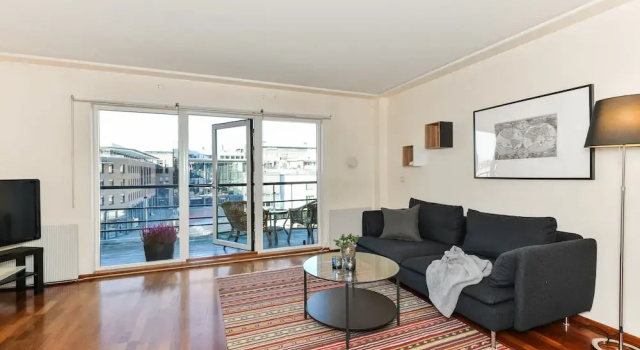 Апартаменты с 2 комнатами с балконом Forenom Service Apartments Aker Brygge