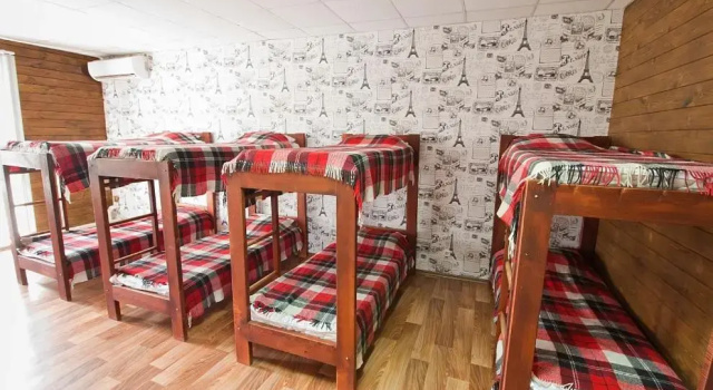 Bett im Wohnheim Tsentr Hostel