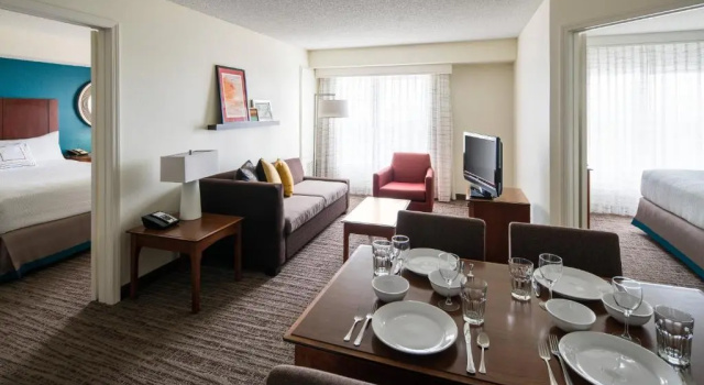 Двухместный люкс с 2 комнатами Residence Inn by Marriott Cypress Los Alamitos