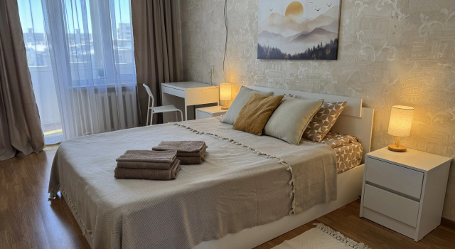 Апартаменты Уютная светлая 2-комнатная квартира с видом на Машук, Забронировать Апартаменты/квартира Свободы Пятигорск