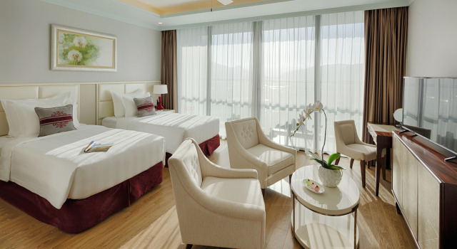 Двухместная студия с видом на город Vinpearl Beachfront Nha Trang