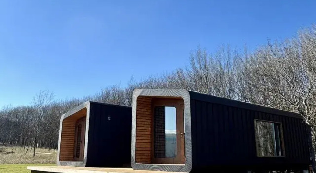 BarnH с видом на горы Глэмпинг Медовые холмы