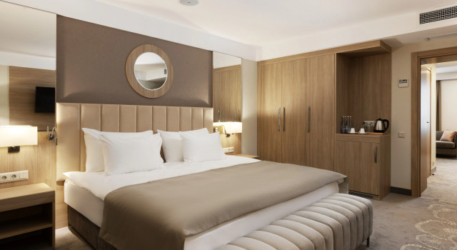 Двухместный номер (с оздоровительной программой) Deluxe с балконом и с красивым видом из окна MAYRVEDA Kislovodsk