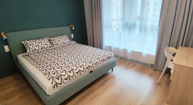 Трёхместные апартаменты c 1 комнатой с балконом Апартаменты Aurora Family Flat