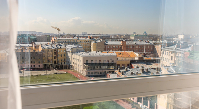 Апартаменты Солнечные с красивым видом из окна Отель Sky Petersburg Apartments