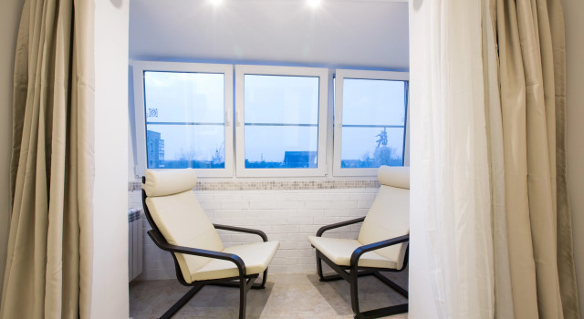 Студия с красивым видом из окна White Sky Apartments