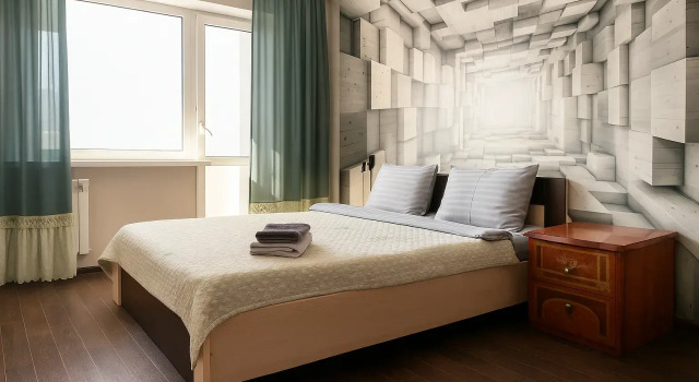 Dvukhkomnatnye Apartamenty V Tsentre Flat, Book Lejlighed Yuzhno-Sakhalinsk Sakhalin oblast, nær Ped. Institut