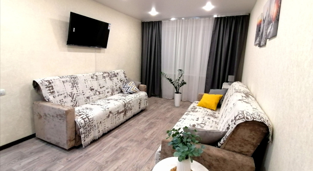 Uyutnaya, tyoplaya kvartira v tsentre goroda Flat, Rezerwuj Apartament Gubaha Perm Krai