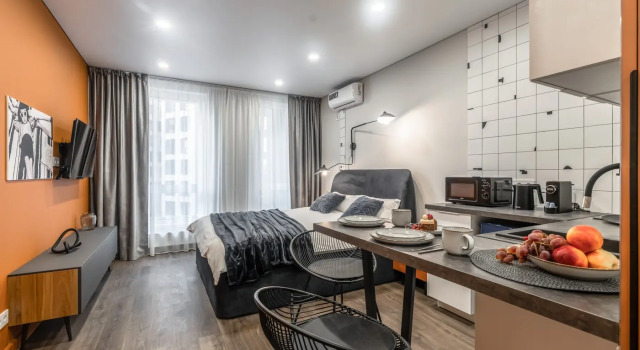 Dizaynerskaya 1204 Verkhnie Likhobory Flat, Boek Appartement SAO Area Moskou, in de buurt van Likhobory MCC Station