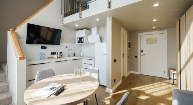 Двухместные апартаменты рядом с пляжем Апарт-отель Берег моря