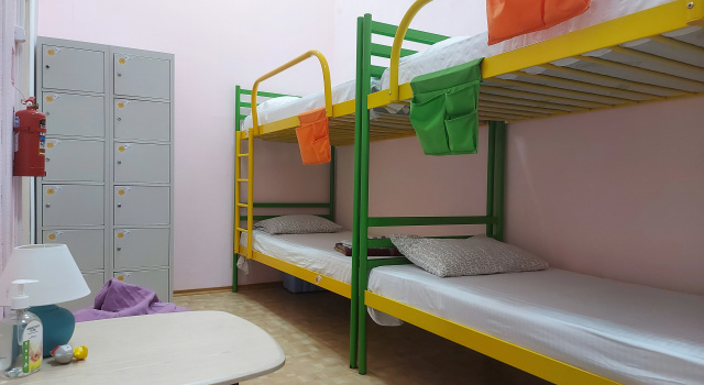 Cama em dormitório Sunny Hostel