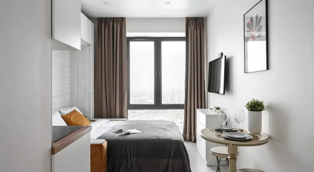 Квартира Art-Seasons Савеловский Сити 4, Забронировать Апартаменты/квартира Северо-Восточный административный округ Москва, рядом с Хлебозавод 9