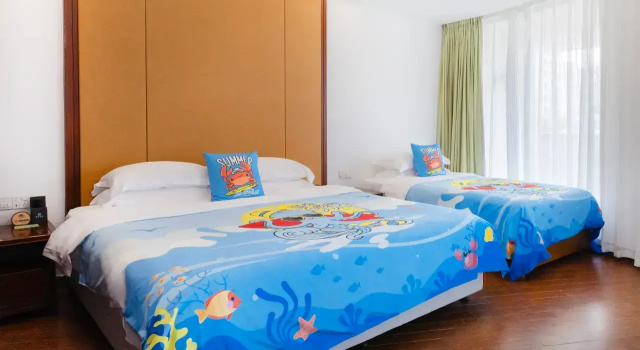 Трёхместный семейный номер Standard с частичным видом на море Отель Junda Seaview