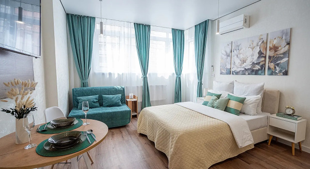 Апартаменты Новая Современная Студия у Парка Галицкого, Забронировать Апартаменты/квартира Отели Краснодара с бассейном, рядом с Парк Краснодар, Бассейн