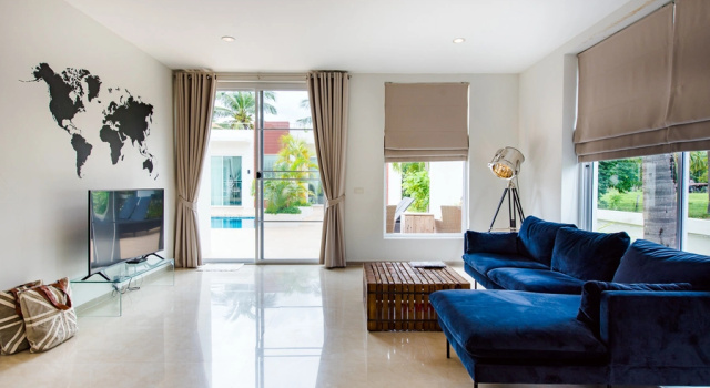 Четырёхместный люкс Pool Roof Terrace Premium с 2 комнатами The Beach Village Resort