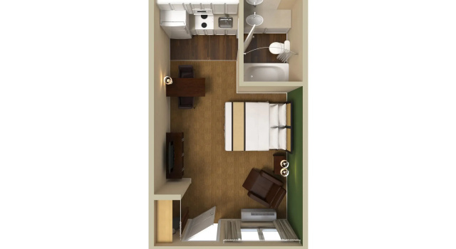 Двухместная студия Extended Stay America Suites - Louisville - Dutchman