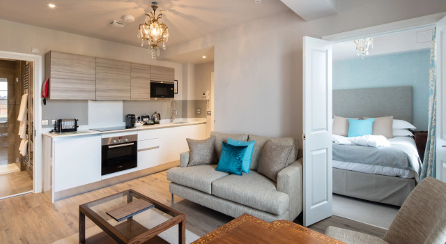 Suite 1 dormitor cu vedere la grădină Beech House